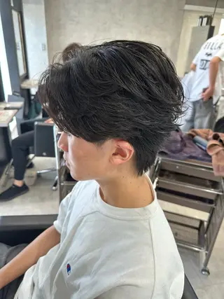 ショート パーマ メンズ ユウ🪄 パーマ指名No1のヘアスタイル