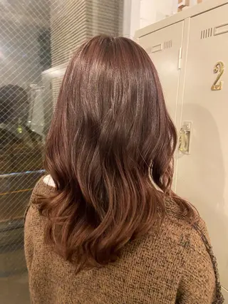 ロング カラー スギ リンカのヘアスタイル