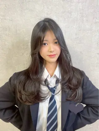 ロング トレンド韓国ヘア 🇰🇷のんのヘアスタイル