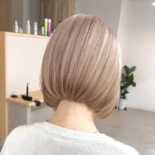 ショート カラー ボブ/韓国ボブ/ブリ ーチ/鈴木康平のヘアスタイル