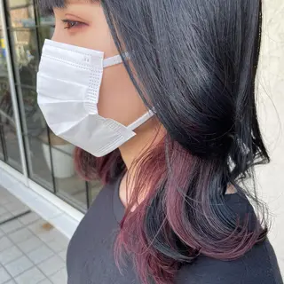 ミディアム しもかわ かほのヘアスタイル