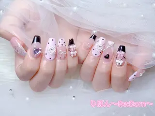 ミディアム りぼん Re:Bonrのネイルデザイン