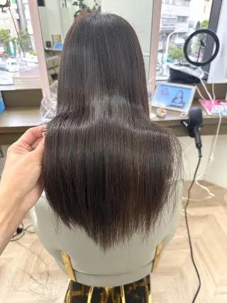 ロング カラー ✨️美髪矯正×似合わ せ艶カラー✨藤田透のヘアスタイル