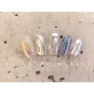 カラー ネイル マツエク・マツパ illum hicariのネイルデザイン