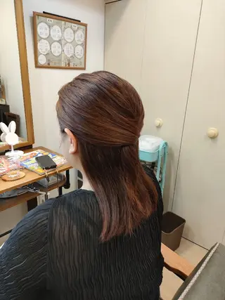 カラー ミディアム HempBeauty 浅野アサミのヘアスタイル