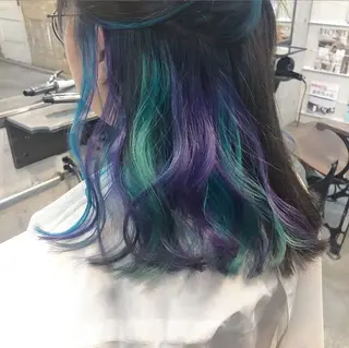 セミロング カラー clomus所属・YUKA艶髪 🌸寛ぎ部屋のヘアスタイル