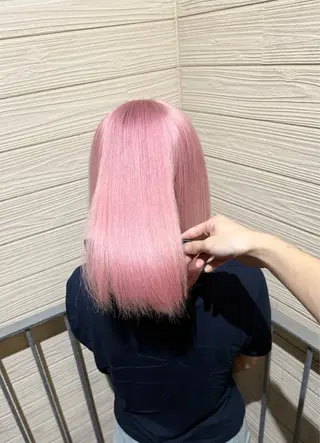 ミディアム カラー ハイトーン・ブリーチ ムラ修正　八須　錬のヘアスタイル