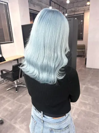 セミロング カラー エクステ/ハイトーン /ミサキのヘアスタイル