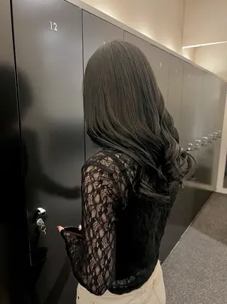 ロング カラー MASHU Machela店所属・ほのか./大阪 透明感カラー/韓国風のヘアスタイル