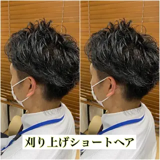 ショート メンズ ⭕️メンズパーマ⭕️ 山口　裕太郎のヘアスタイル