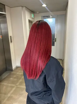 セミロング レイヤー/暖色カラー /似合わせ/Moeのヘアスタイル