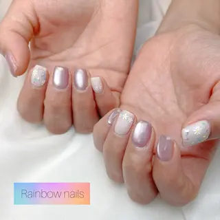 ネイル Rainbow nailsくろちゃんのネイルデザイン