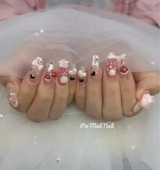 ネイル momo 長さだしのネイルデザイン