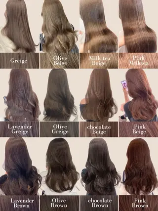 ロング カラー IVY表参道所属・透明感カラー🎀 icyきなみのヘアスタイル