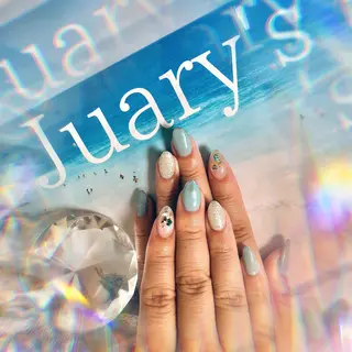 セミロング カラー キッズ ネイル マツエク・マツパ 💎ビューティサロン 湘南　RIRAN💎のネイルデザイン