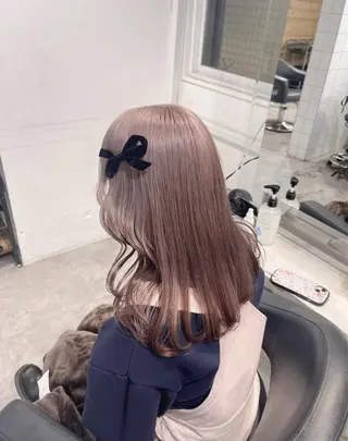 ロング カラー ♥️韓国/ガーリー 暖色misa♥️のヘアスタイル