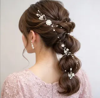 ヘアアレンジ ビーアトリエ目黒所属・ヘアセット着付け目黒 駅すぐ　松永香代子のヘアスタイル