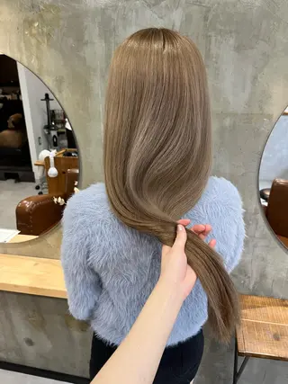 ロング カラー ヘアアレンジ Noele hair atelier(ノエルヘアアトリエ)所属・北上ゆい/個性派/ ナチュラルアレンジのヘアスタイル