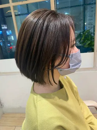 ショート カラー 顔周り/くびれヘア 韓国ヘア💕風間るなのヘアスタイル