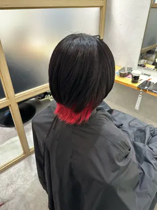 ミディアム カラー JOS所属・上野/エフェクトブリ ーチ✂︎touiのヘアスタイル