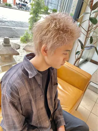 ショート カラー 山田勇真 ボブ/縮毛矯正/金山のヘアスタイル