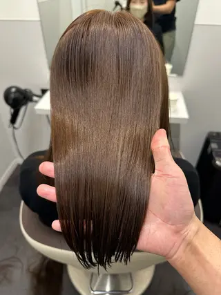 セミロング カラー 【酸熱/美髪矯正 /髪質改善】RINのヘアスタイル