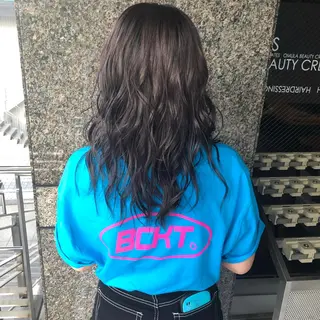 セミロング カラー XENA表参道 MIKUのヘアスタイル