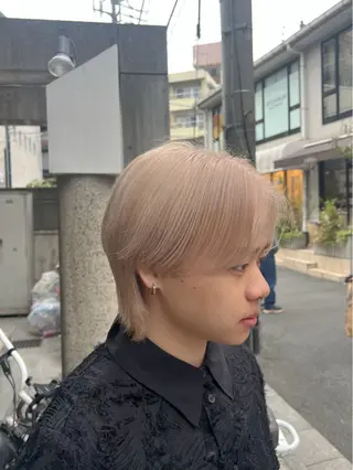 ショート カラー ヘアアレンジ 透明感/艶髪矯正 🪐takushiのヘアスタイル