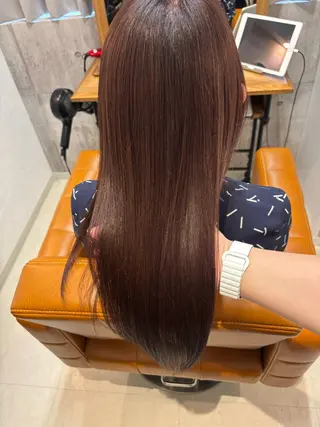 ロング カラー 【完全個室】髪質改善 暖色カラー/山崎唯奈のヘアスタイル