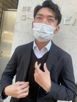 パーマ メンズ かねやす ゆなのヘアスタイル