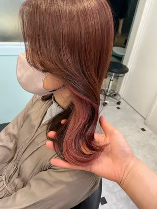 セミロング カラー ヘアアレンジ 🎀 yuuka🎀のヘアスタイル
