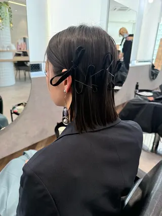 ショート 柴田樹/大人可愛い 艶髪カラー/髪質改善のヘアスタイル