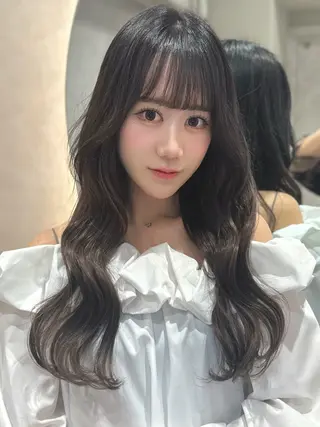 ロング 韓国ヘア/レイヤー/ 前髪/髪質改善/石川のヘアスタイル
