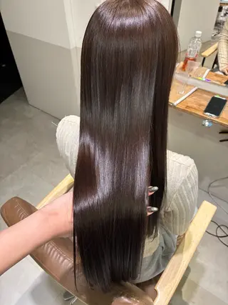 ロング カラー 髪質改善ストレート✨ karinaのヘアスタイル