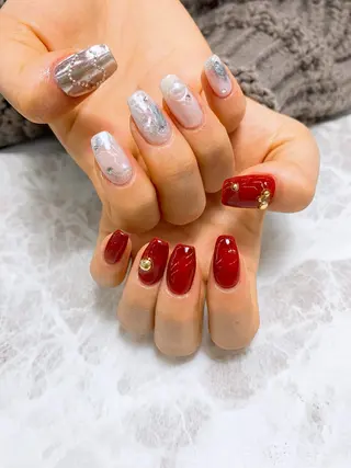 ネイル ⭐︎休業中の練習⭐︎ JNA認定講師髙橋のネイルデザイン