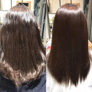 セミロング パーマ 濱岡 恭子のヘアスタイル