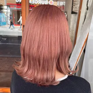 ミディアム カラー おくだ　りお /ハイトーンカラーのヘアスタイル