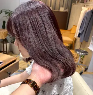 ミディアム カラー かわにし ひなた🐰のヘアスタイル