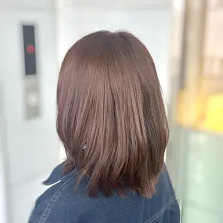 ミディアム カラー 髪質改善/縮毛矯正 艶髪🔥高杉のヘアスタイル