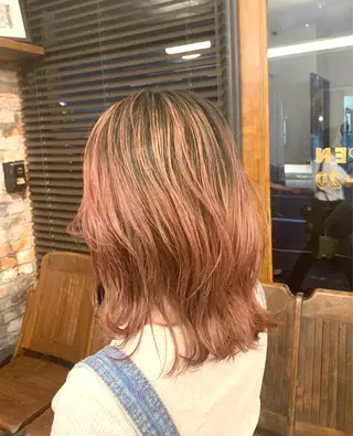 ミディアム カラー 園田 将士のヘアスタイル