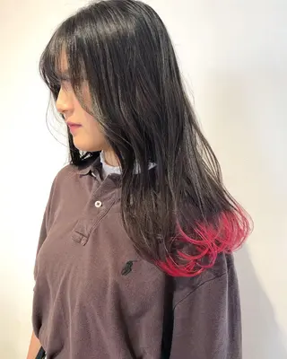 ロング カラー ヘアアレンジ 【池袋/スパイキー ショート】ⓝⓘⓜⓤのヘアスタイル