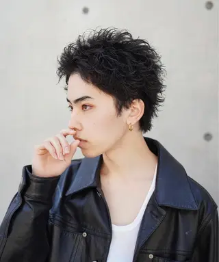 ショート パーマ メンズ 松下 友希 【fifth】のヘアスタイル