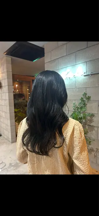 ロング カラー ✨ハイトーン/暗髪/ ハイライト/松岡✨のヘアスタイル