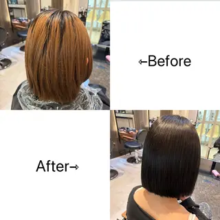 ミディアム カラー カラー/髪質改善 トリートメント/優果のヘアスタイル