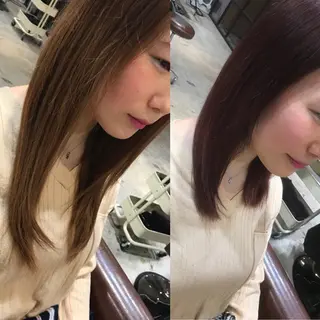 セミロング カラー 竹嶌 健吾のヘアスタイル