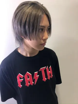 ショート StellA所属・アートディレクター ワダヒサノリのヘアスタイル