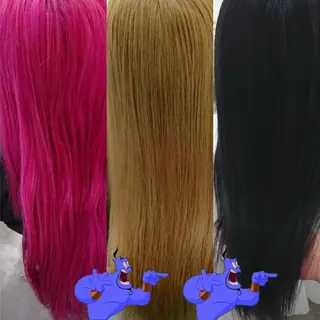 ロング カラー ヘアアレンジ かわい ゆうな 髪質改善/縮毛矯正のヘアスタイル