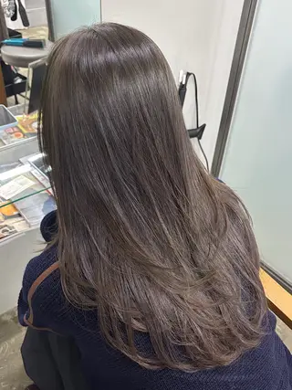 セミロング カラー Dice朋生/神戸/ 髪美矯正/艶感カラーのヘアスタイル