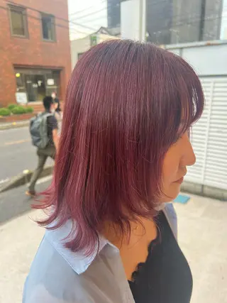 カラー イシイ ハルナ 🤍のヘアスタイル