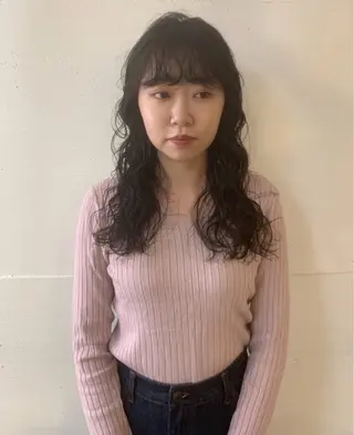 ロング riko*.+ﾟ 韓国風パーマのヘアスタイル